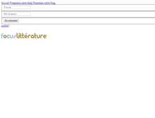 Tablet Screenshot of focus-litterature.com